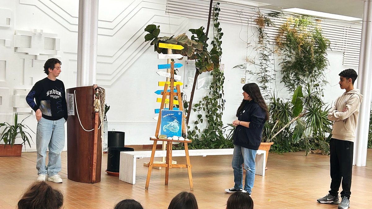 Una de las partes de la gymkhana celebrada el 8M.