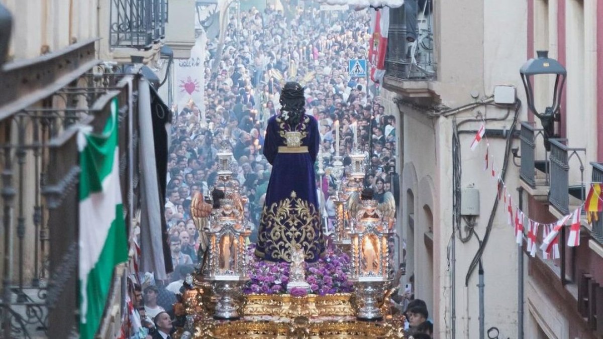 Imagen del Cautivo en la extraordinaria de junio de 2023. Foto de Jorge Cazorla.