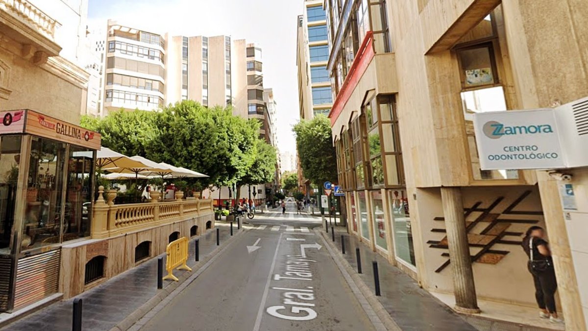 La calle General Tamayo estará cortada durante gran parte del fin de semana.