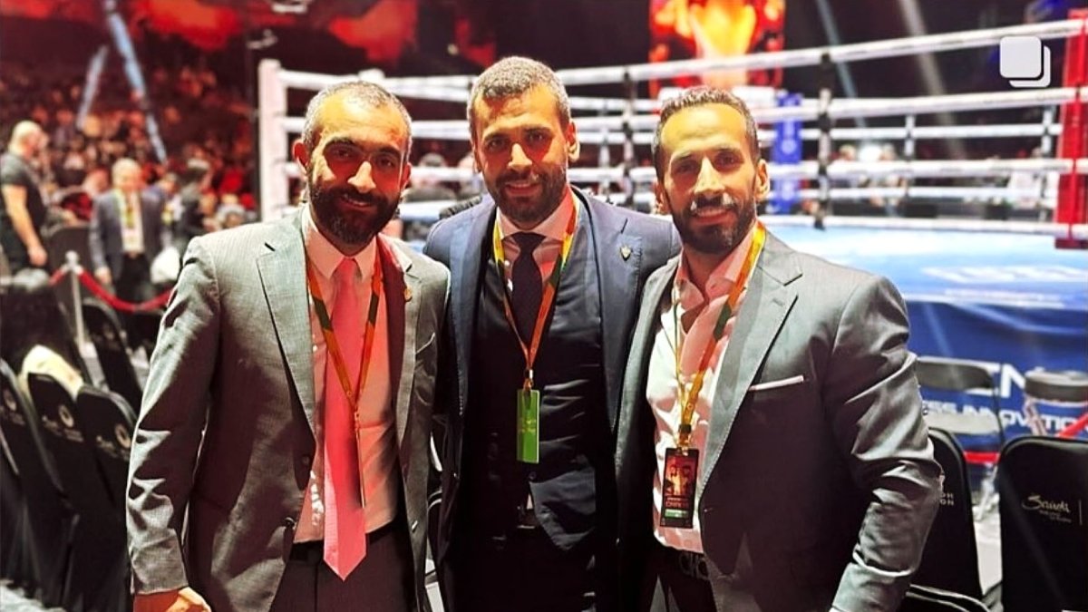 Mohamed El Assy, Mostafa Yilmaz y el hermano de Yilmaz, en Riad.