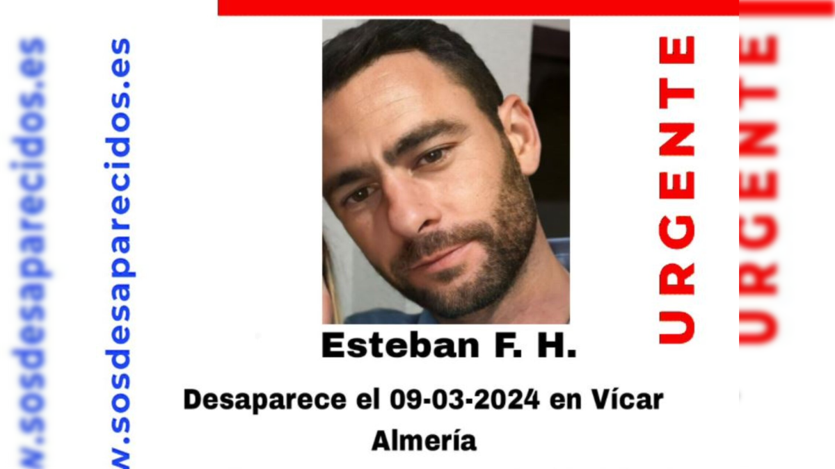 Cartel de búsqueda de Esteban.