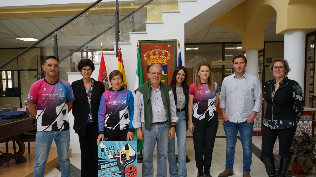 La presentación del cartel en el Patio de Luces del Ayuntamiento.
