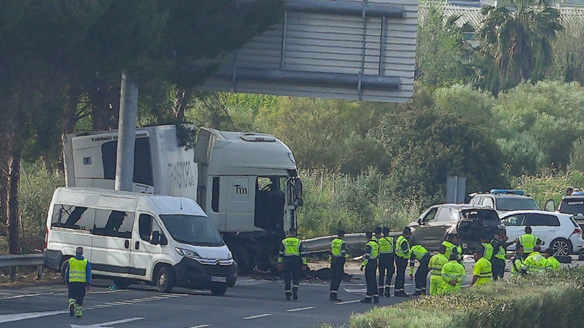 Imagen del siniestro donde Juanjo López ha perdido la vida.