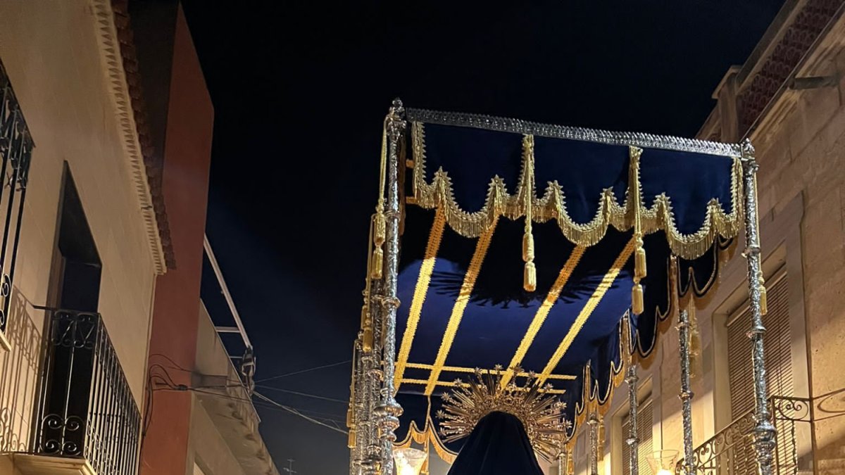 Nuestra Señora la Virgen de los Dolores procesionará este viernes.