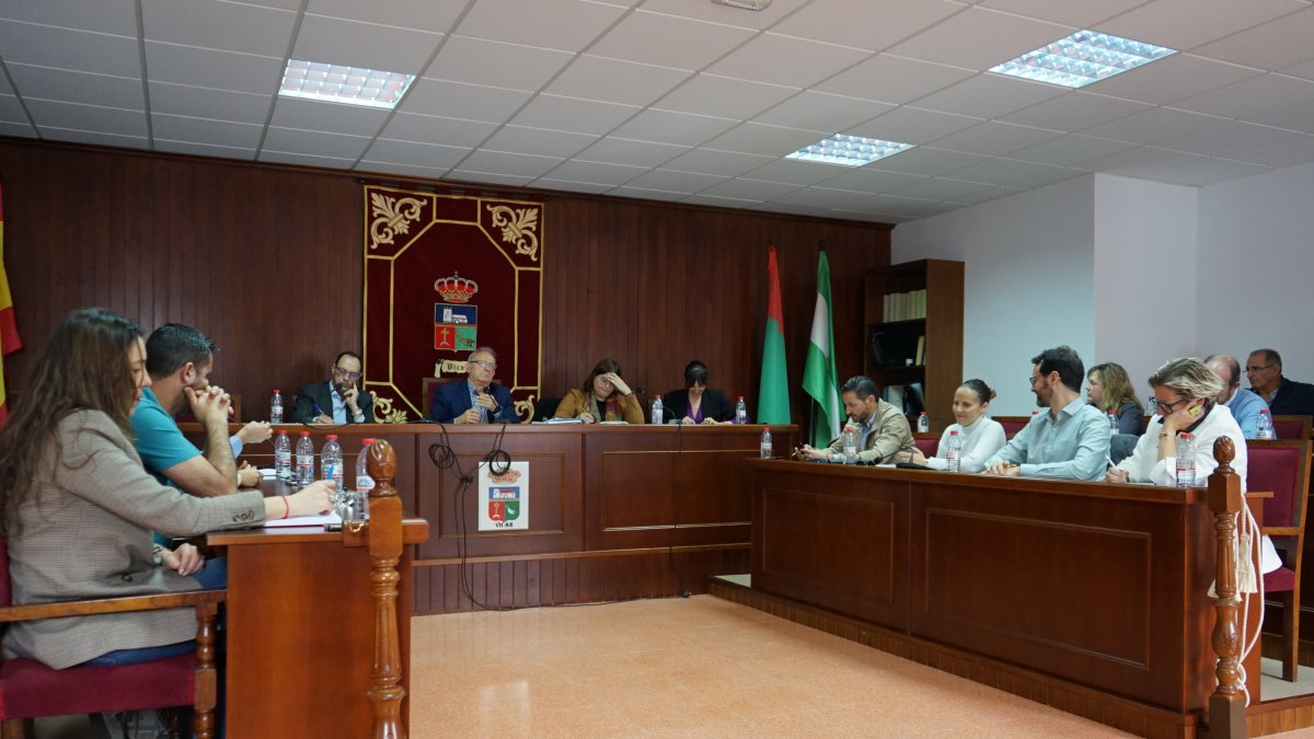 La celebración del pleno de Vícar.