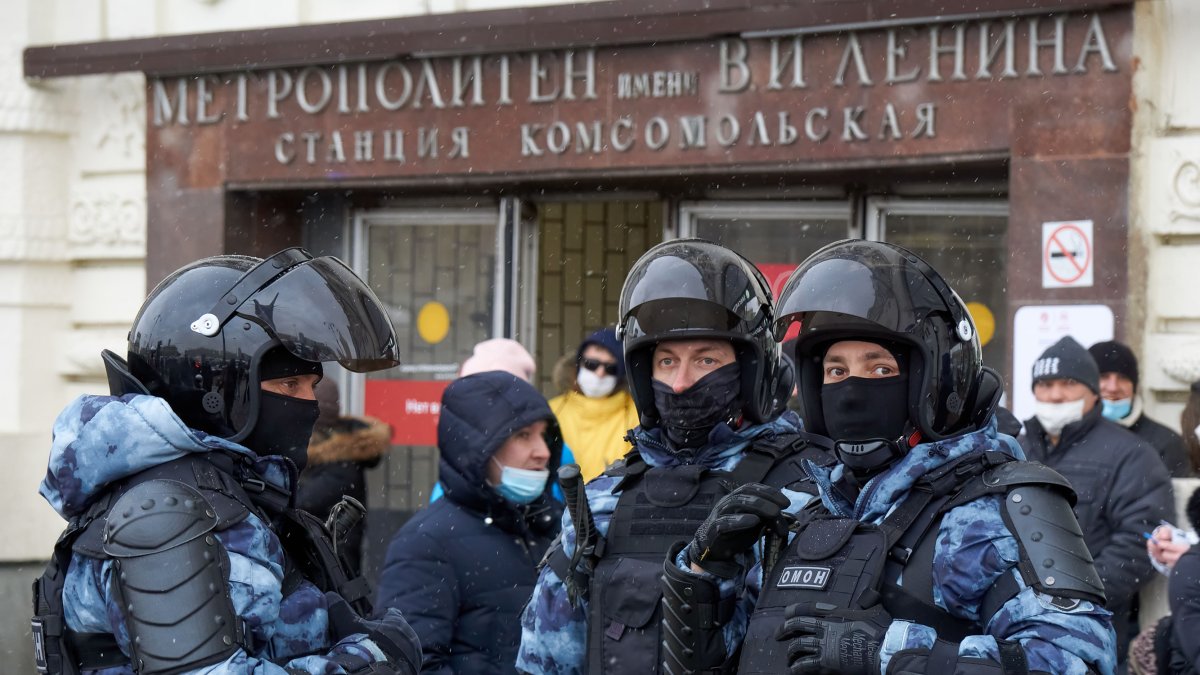 La Guardia Nacional de Rusia han sido trasladados hasta el lugar de los hechos.