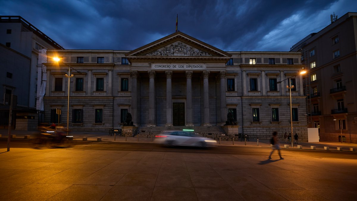 Fachada del Congreso de los Diputados.