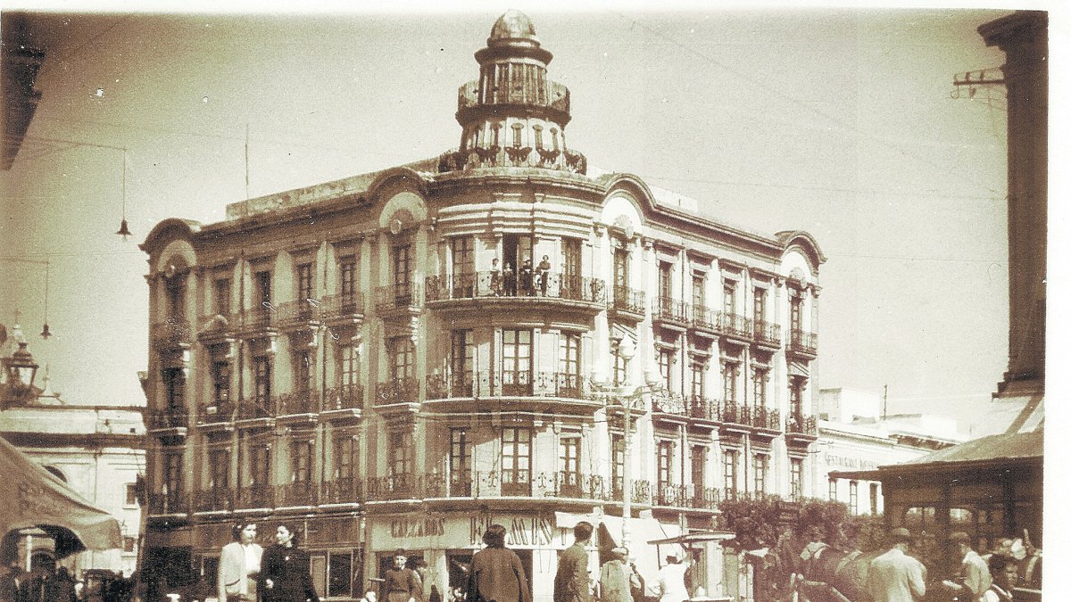 La Casa de los Campos Rapallo en una imagen de mediados del pasado siglo XX.