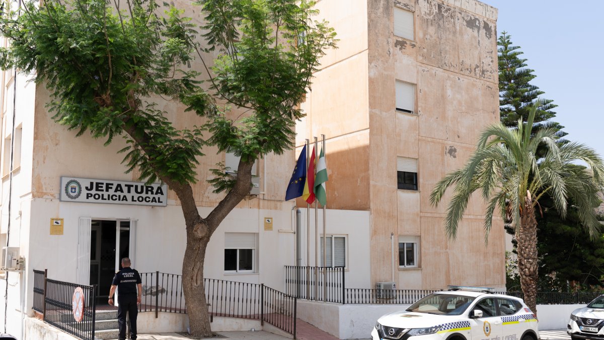 Dependencias de la jefatura de la Policía Local de Níjar.