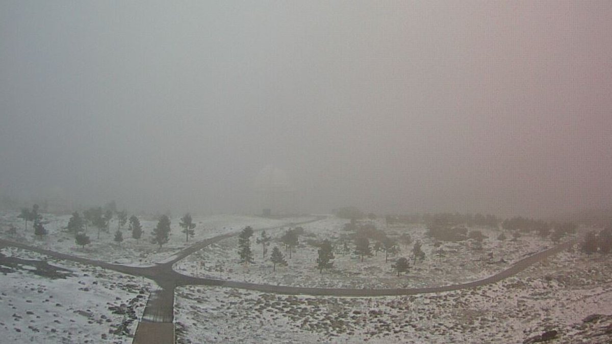 Intensa nevada en Calar Alto.