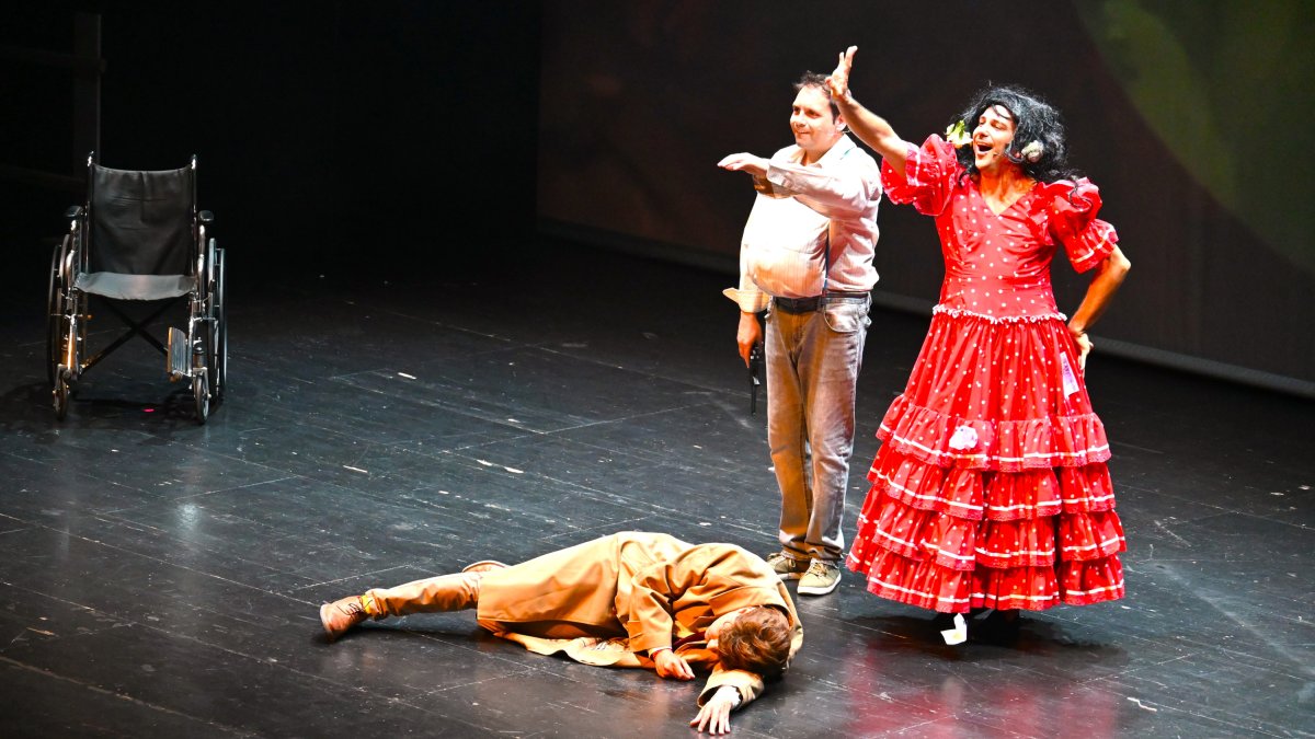 Un momento de la representación.