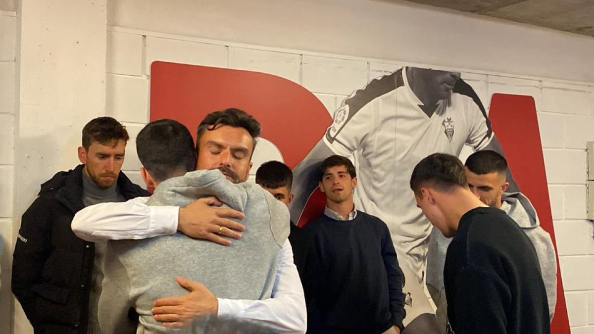 La despedida de Rubén Albés de la plantilla del Albacete.