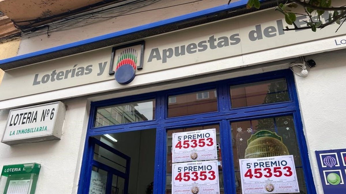 Imagen de archivo de una administración de lotería.