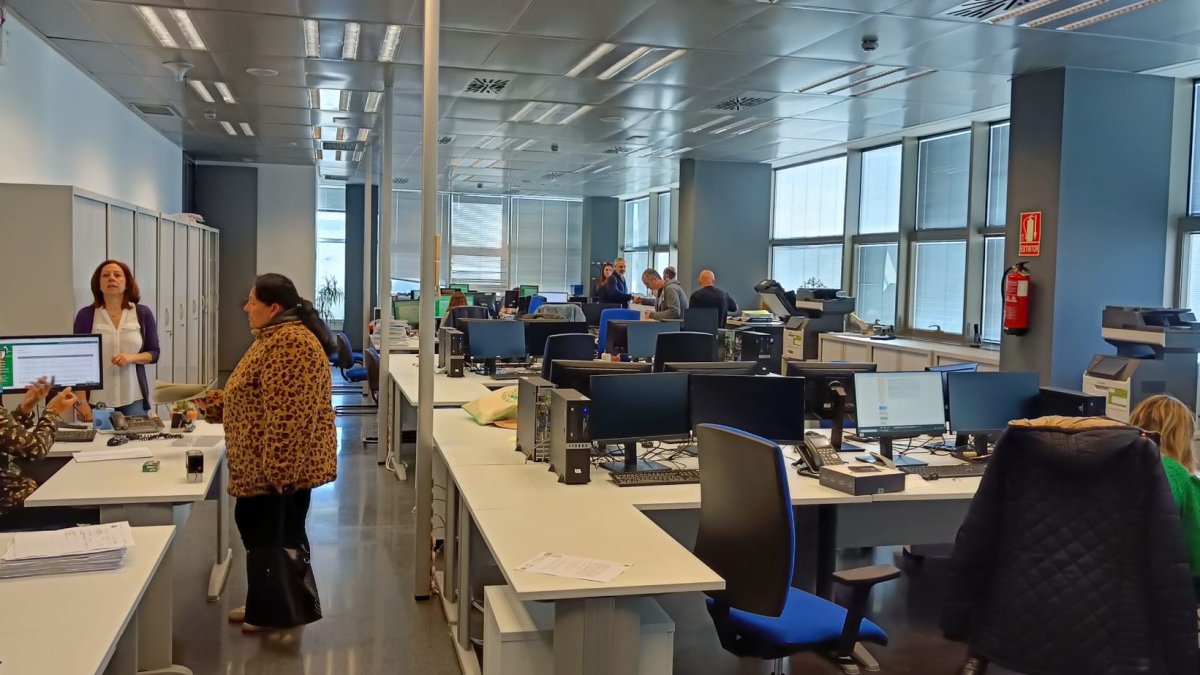 Espacio habilitado para la plantilla que compone el nuevo Juzgado de la Violencia sobre la Mujer nº2 de Almería.