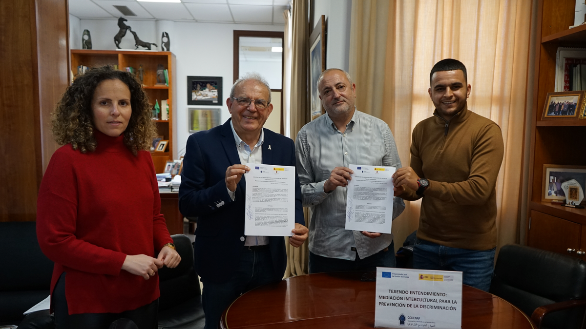 La firma del acuerdo de colaboración.