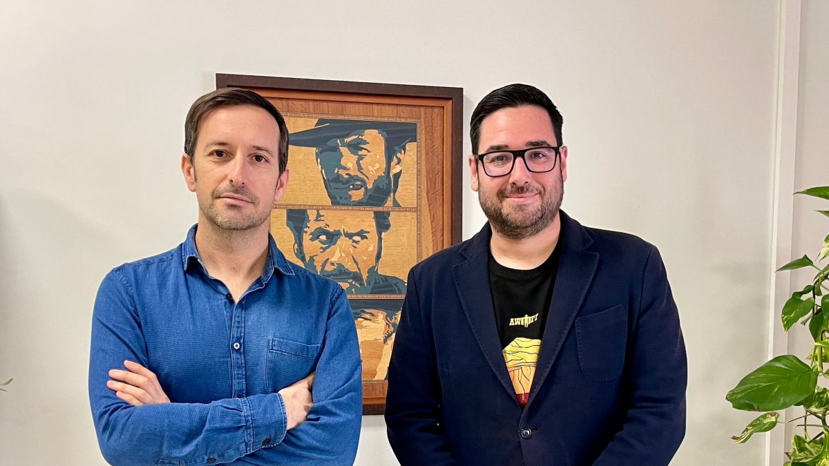 Juan Francisco Viruega, director de AWFF, y José Díaz, alcalde de Tabernas.