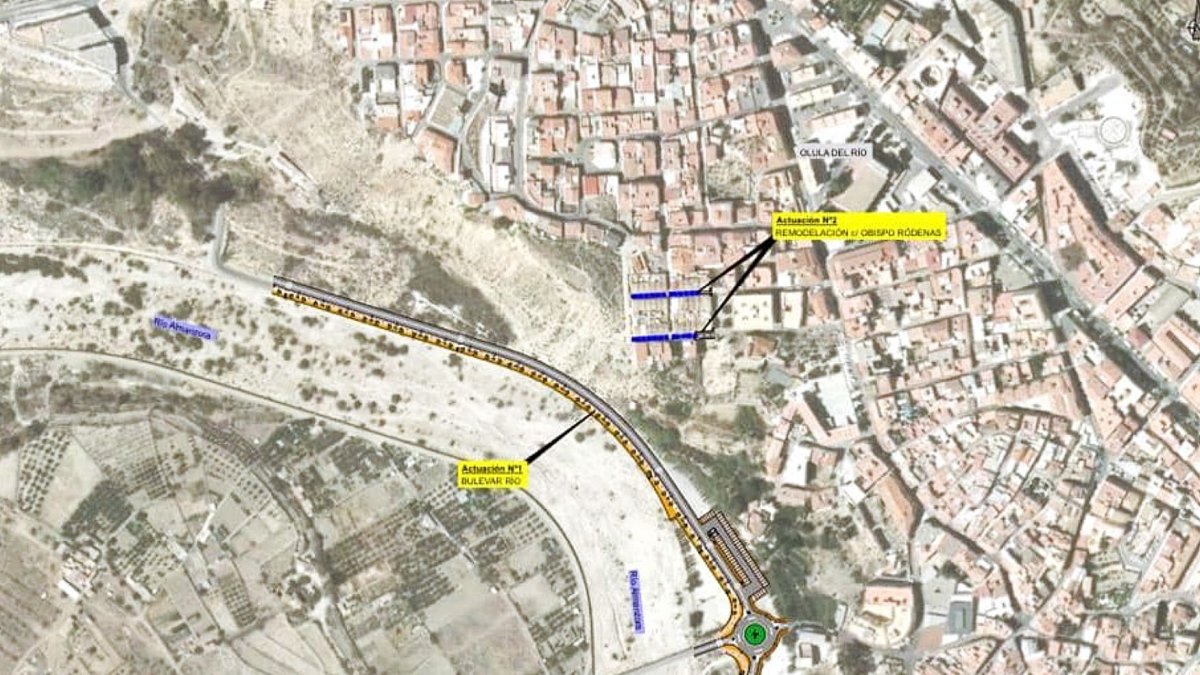 Mapa del proyecto del futuro bulevar.