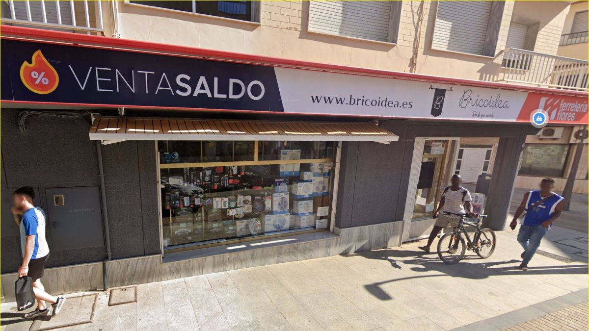 Zona comercial de Roquetas de Mar.