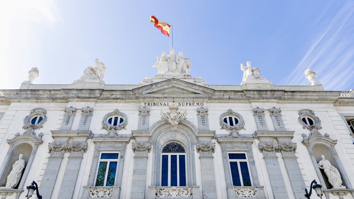 Fachada del Tribunal Supremo, en Madrid.