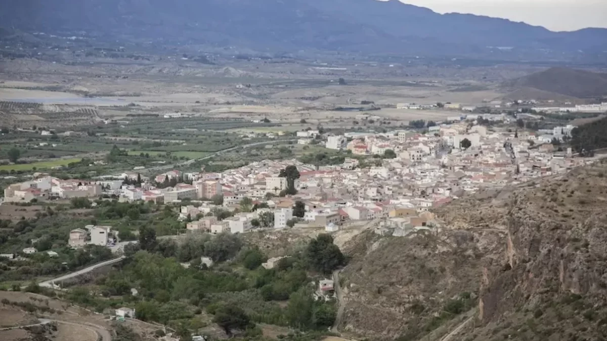 Vista general del municipio de Tíjola.