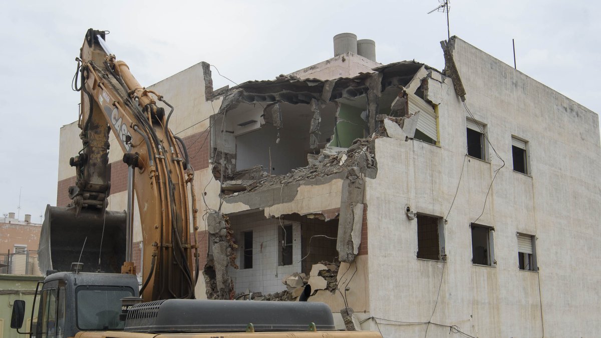 Demolición de una vivienda
