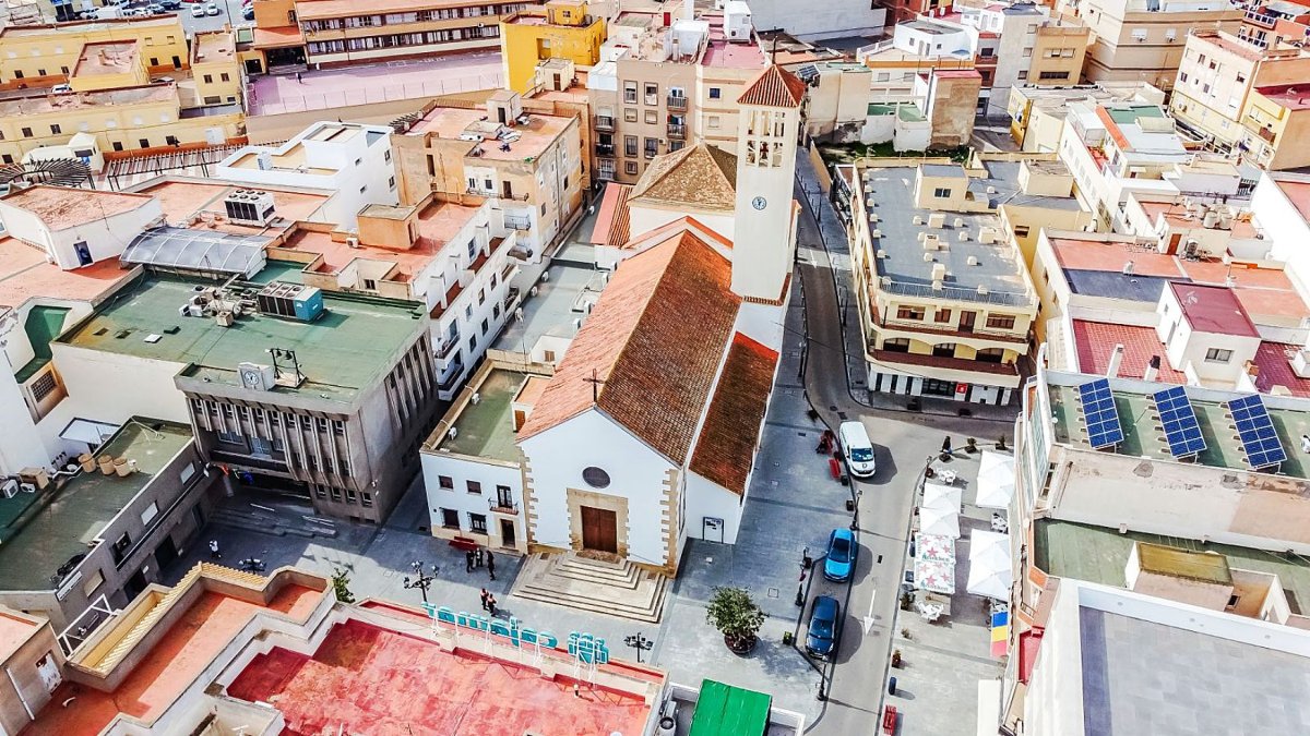 Casco histórico de Roquetas de Mar.