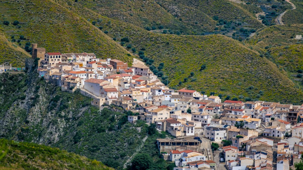 Vista del municipio de Líjar de 380 habitantes.