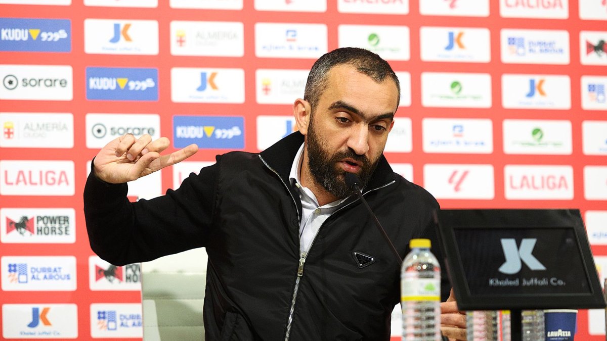 Mohamed El Assy en su última rueda de prensa el 2 de febrero.