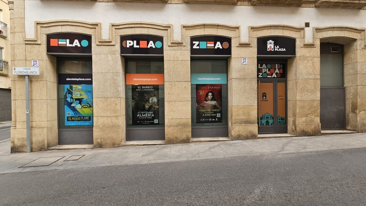 La sede de Siente la plaza, en pleno centro de Almería.