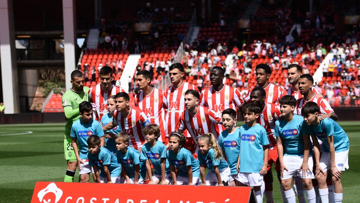 El último once del Almería.