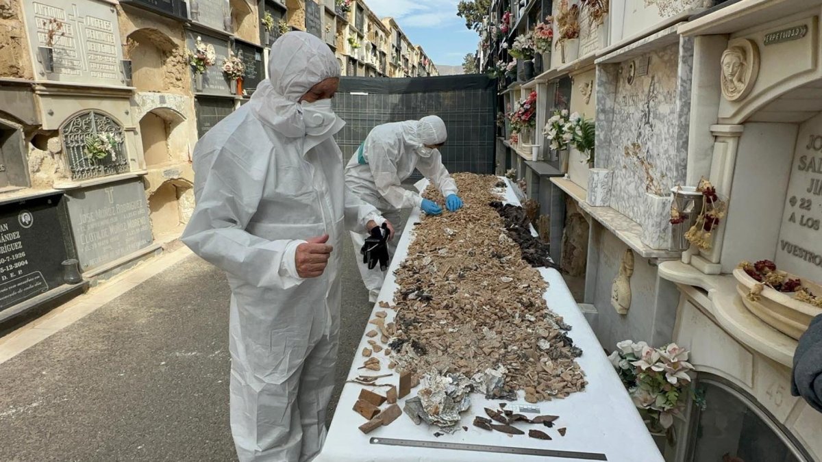 Los restos exhumados en el cementerio se corresponderían con Los Coloraos, según el análisis previo.