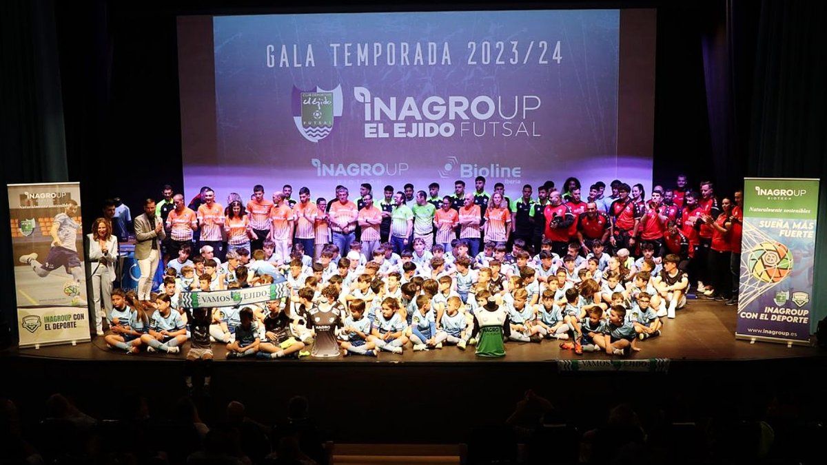 Todo El Ejido Futsal en la presentación