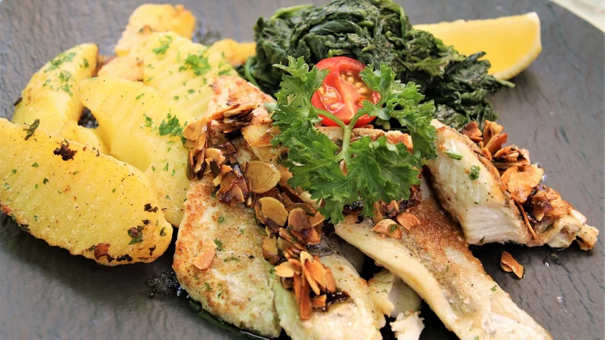 Rodaballo a la plancha para la comida saludable de hoy