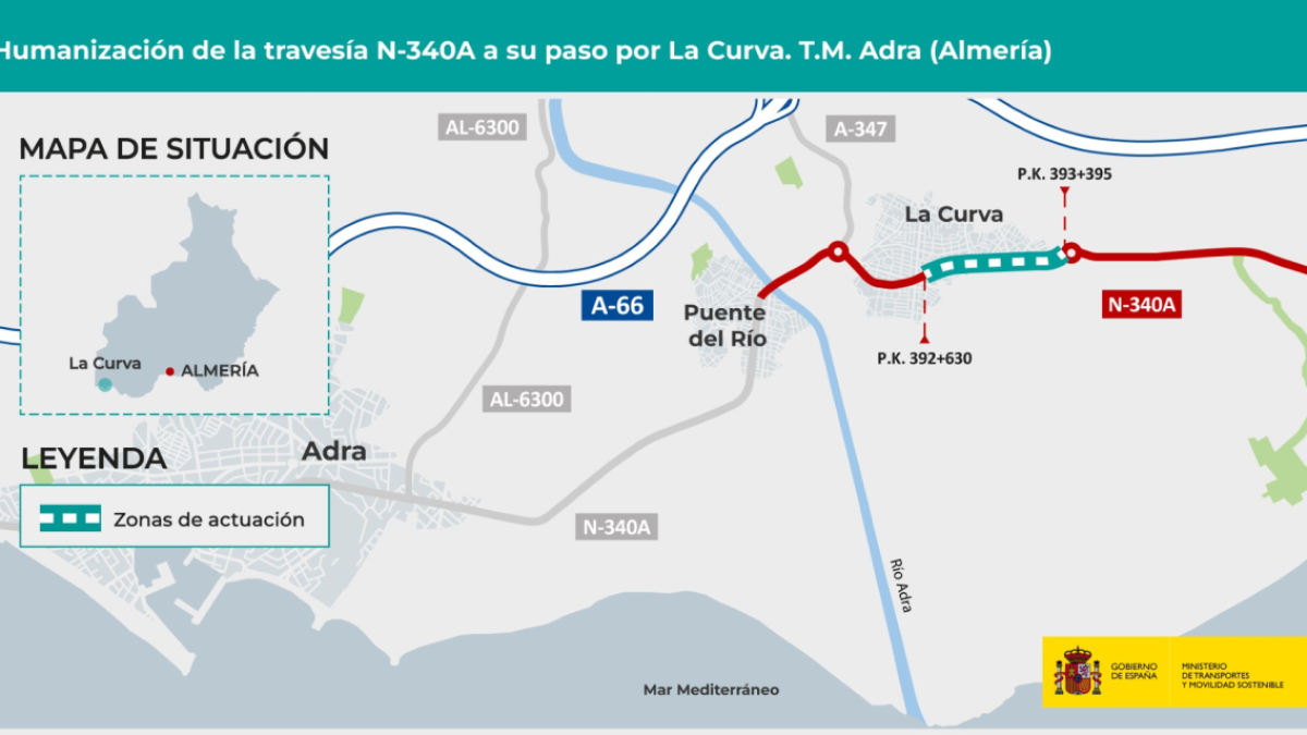 Plano de situación de los trabajos a realizar.