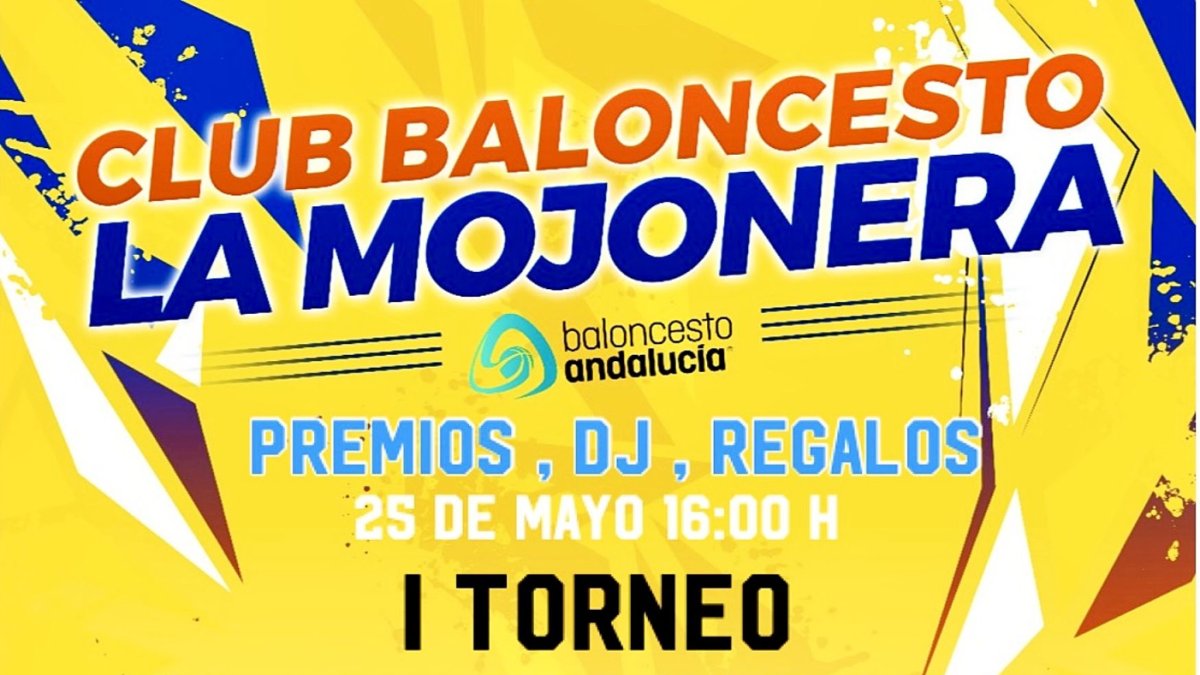 Cartel del torneo 3x3 en La Mojonera