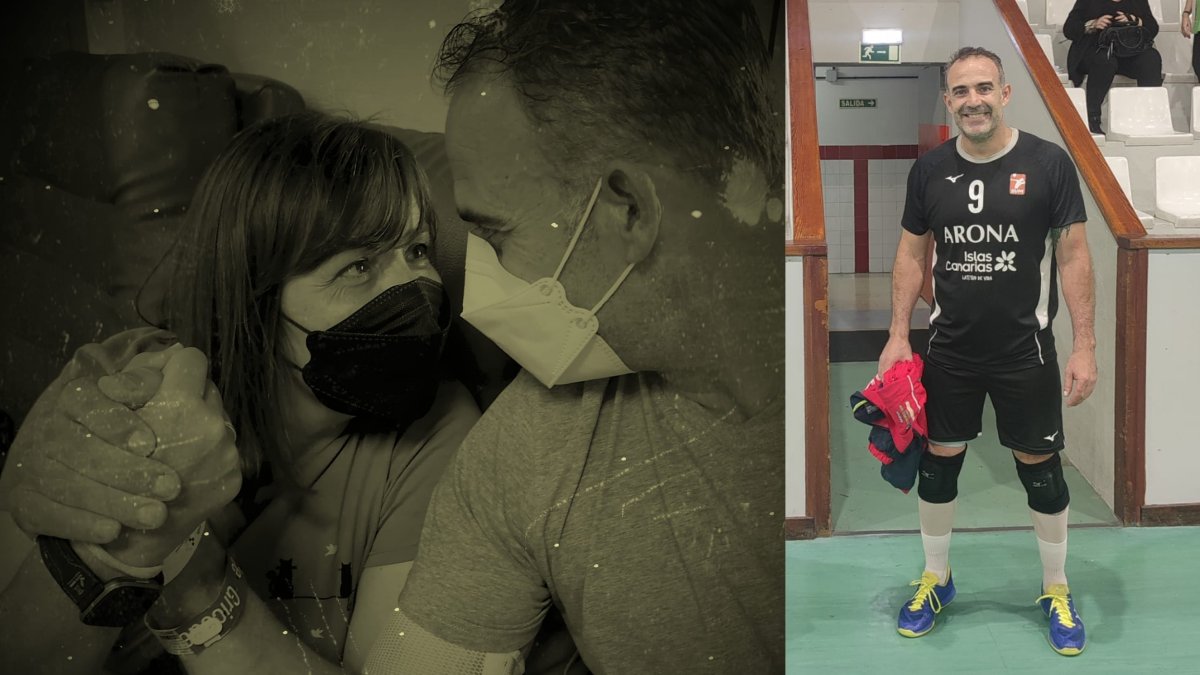 Alexis Valido, que sigue compitiendo con 48 años, ahora plantará cara a la leucemia.