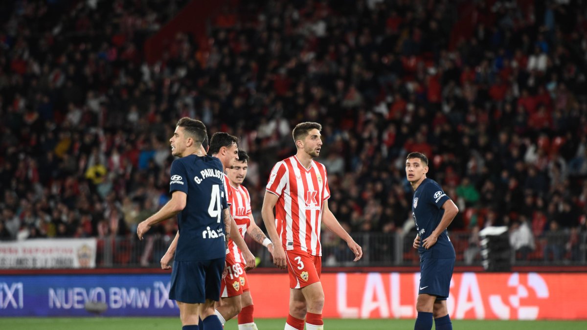 Édgar en el Almería-Atlético de Madrid.