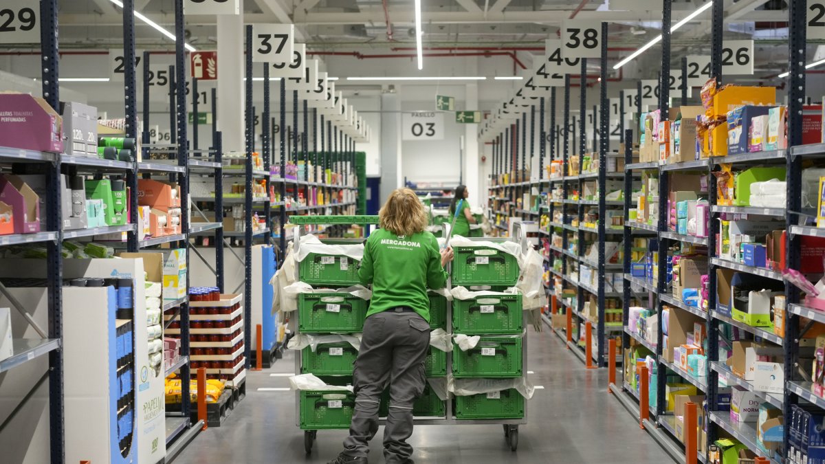 Minicolmena en un Mercadona de Boadilla del Monte.