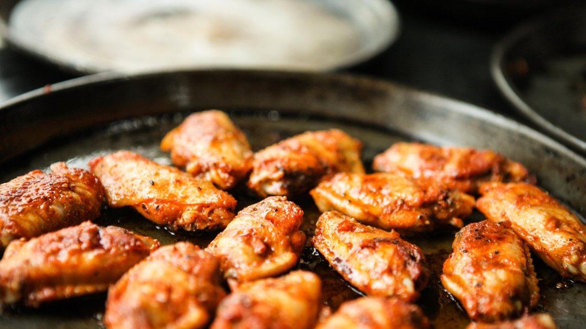 Alitas de pollo para la semana saludable.