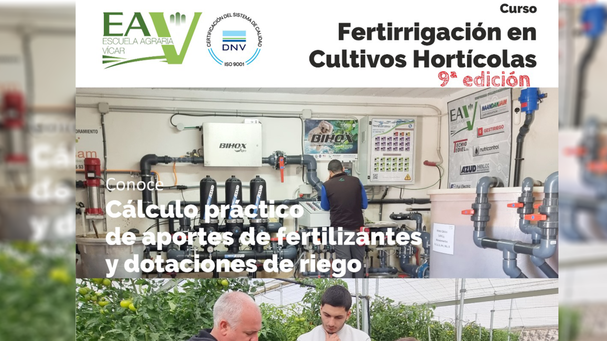 Cartel de promoción de los cursos.