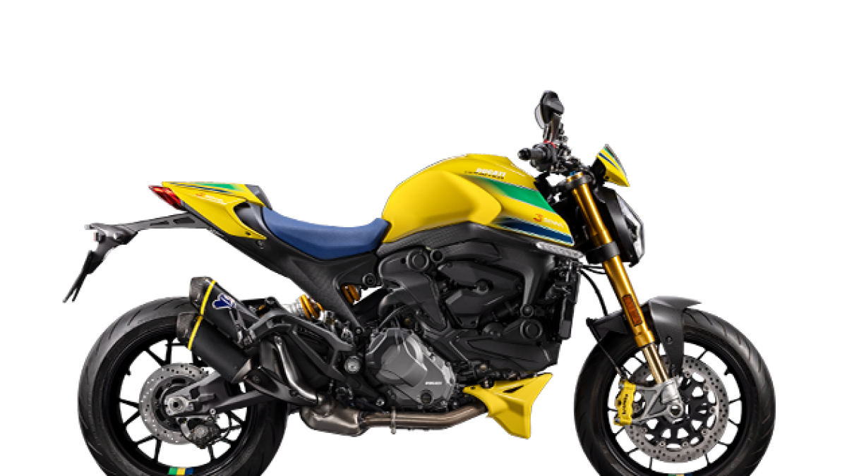 Ducati rinde tributo a Ayrton Senna con una Monster de colección