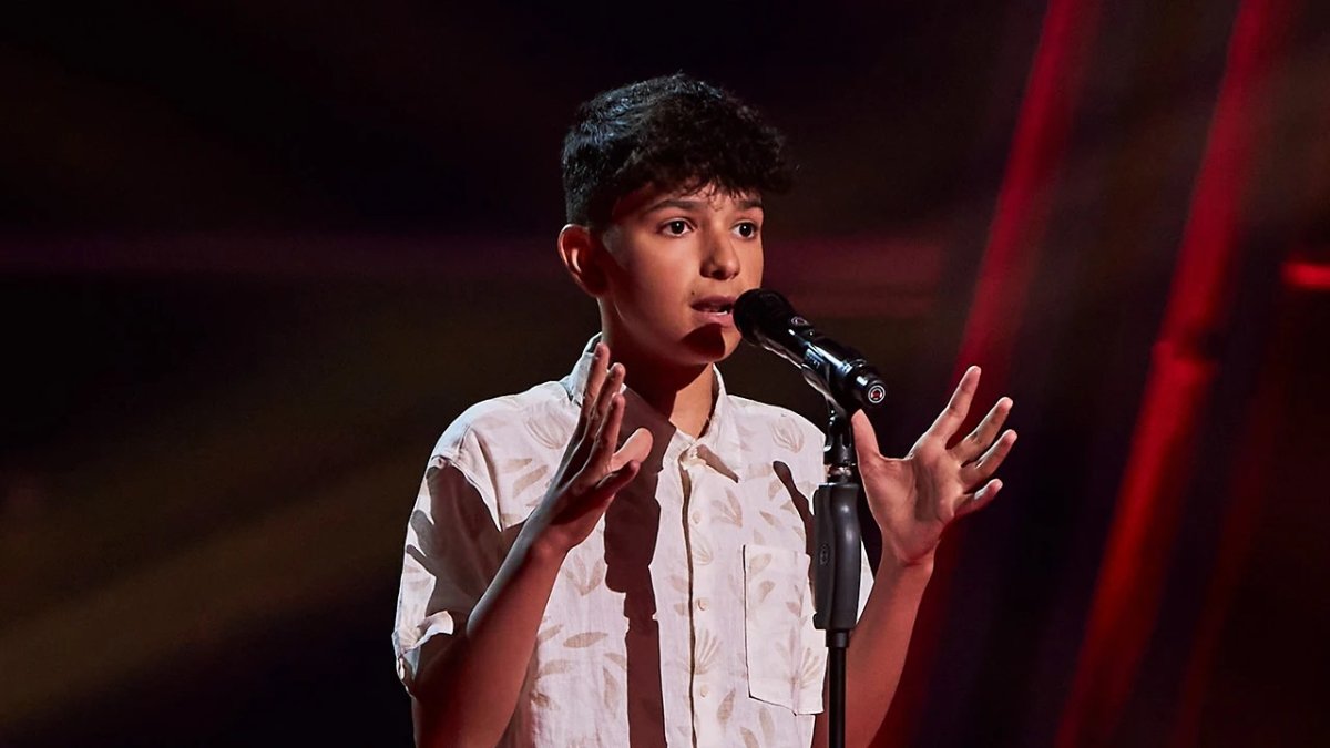 Juan Alonso, el almeriense de 13 años que ha pasado las audiciones a ciegas del programa de La Voz Kids.