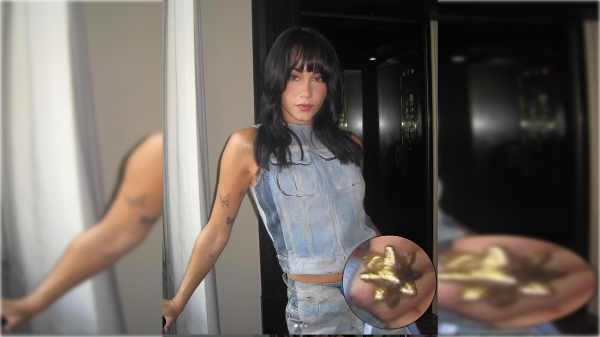 La cantante Aitana con el anillo de la gama Pintxon de la marca almeriense TartiTailored en colaboración con la marca valencian Apreels.