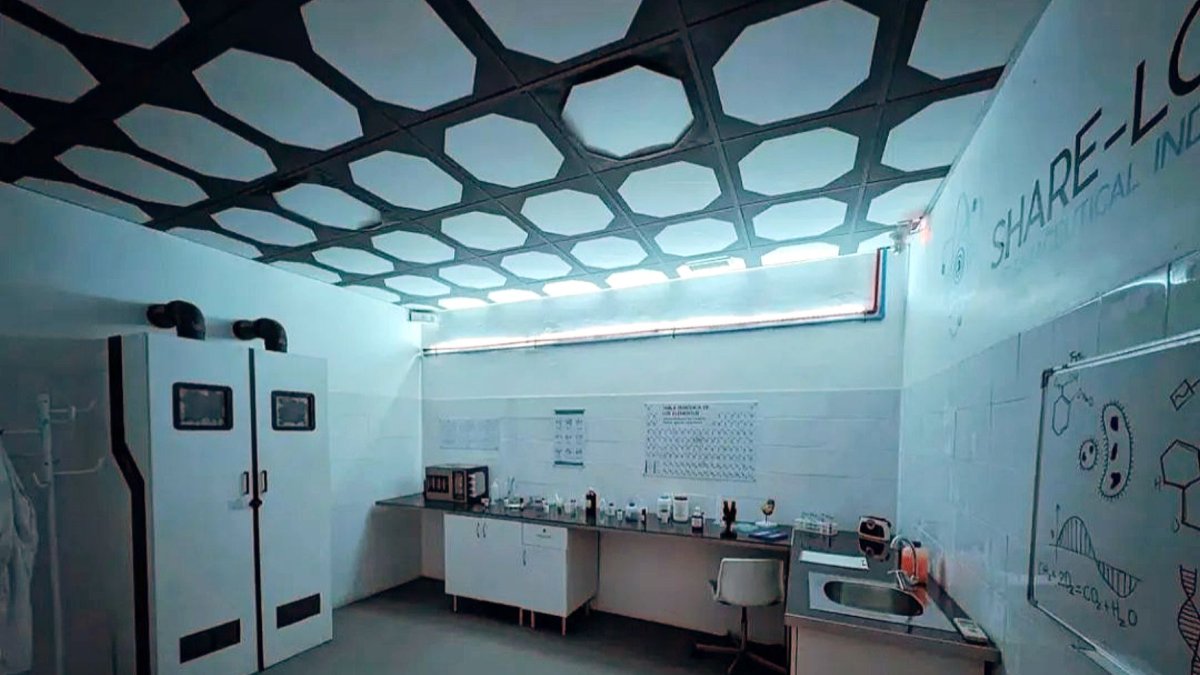 Una de las salas del popular escape room almeriense.