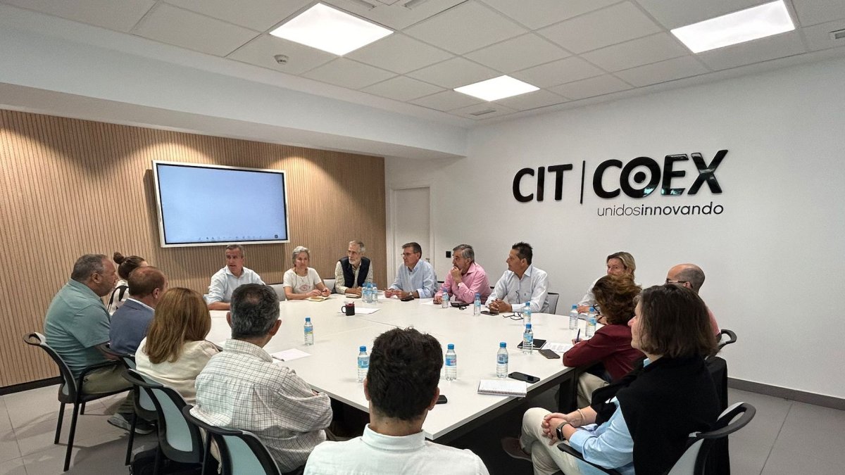 Reunión representantes de la Dirección General de Ayudas Directas y de Mercados de las Consejería de Agricultura, COEXPHAL, CIT COEX