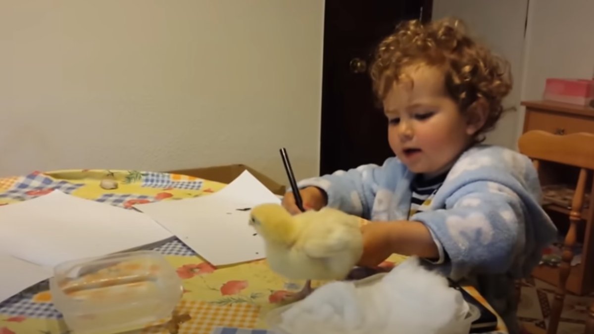 Un instante del vídeo compartido hace diez años por la propia familia.