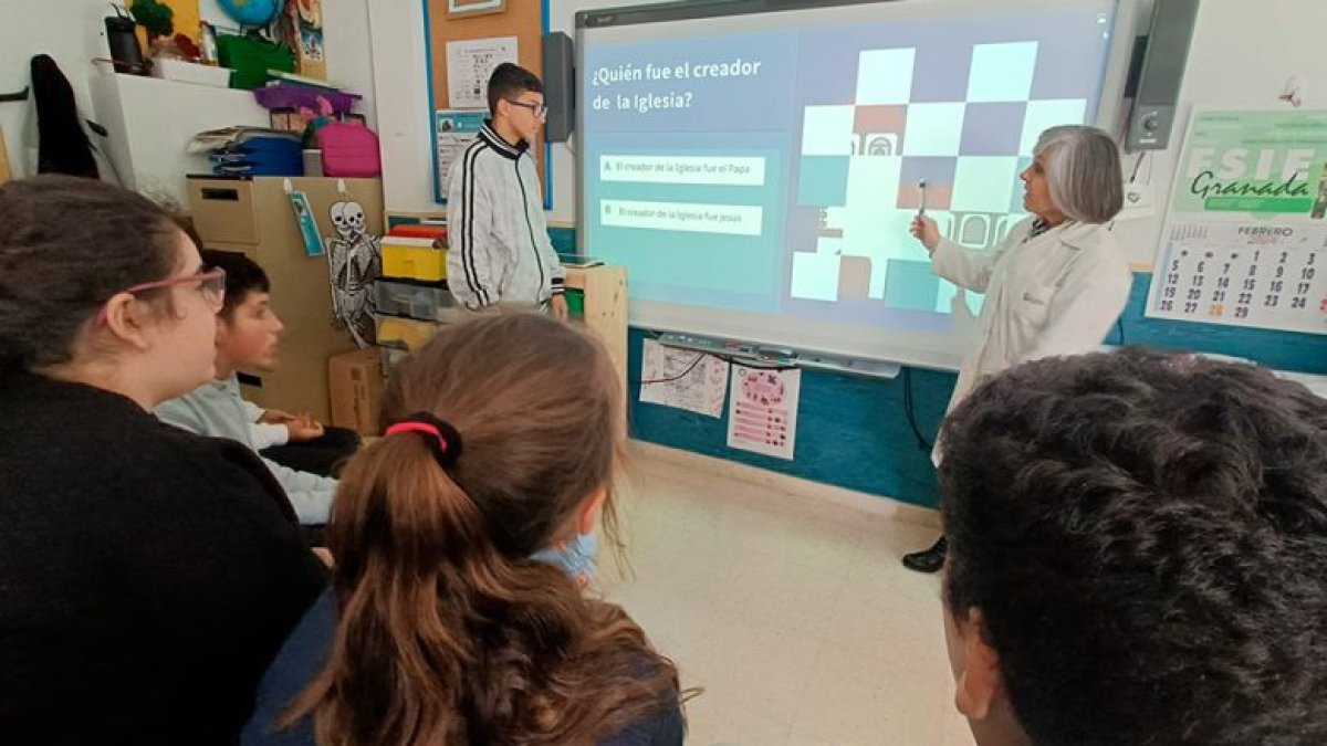 Imagen de archivo de una clase de Religión.