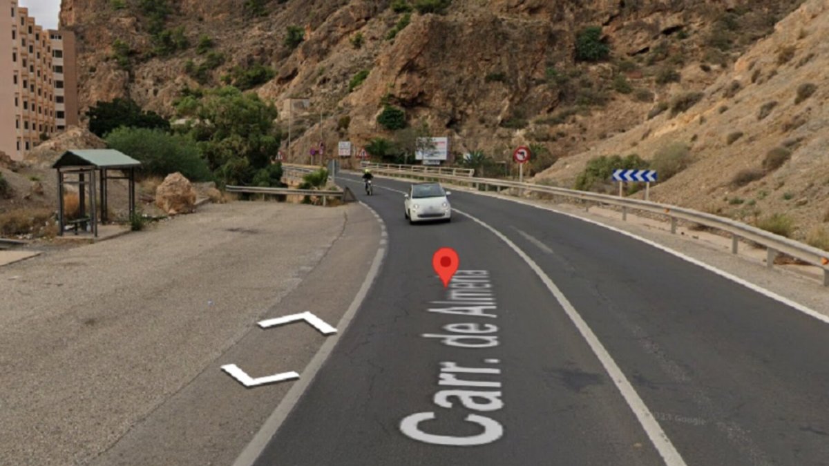 El punto donde ha tenido lugar el accidente.