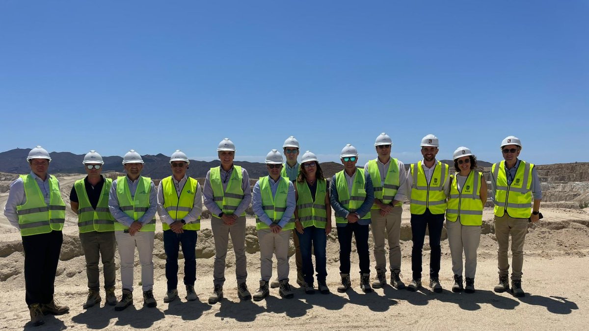 El director general de Minas de la Junta de Andalucía, Jesús Portillo en una de sus visitas.