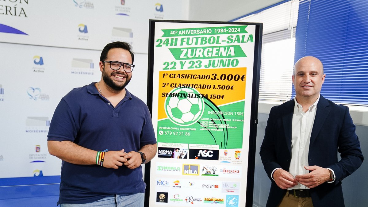 Domingo Trabalón alcalde de Zurgena y Jose Antonio García Alcaina, vicepresidente de Diputación.